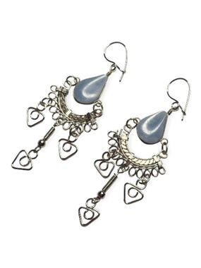 PERUVIAN Alpaca Silver Earrings Boho